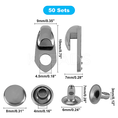 Alloy Boot Lace Hooks For Climbing and Outdoor Shoes PALLOY-PH0001-49B-1