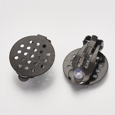 Electrophoresis 304 Stainless Steel Clip-on Earring Findings STAS-S104-01A-1