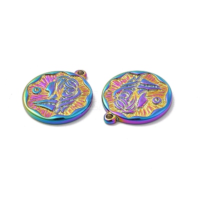 Ion Plating(IP) 304 Stainless Steel Pendants STAS-B032-10MC-1