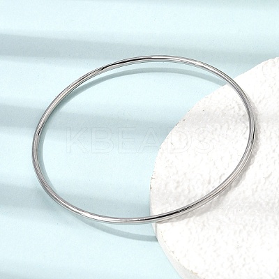 2MM 304 Stainless Steel Bangles for Women SA-CBA37BC-23A-P-1