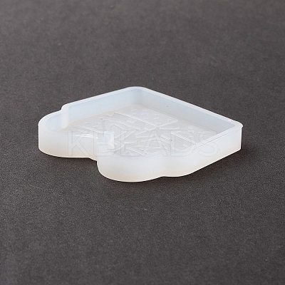 Christmas Theme DIY Gift Box Pendant Silicone Molds DIY-K054-05-1