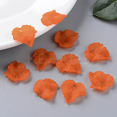 Autumn Theme Transparent Frosted Acrylic Pendants PAF002Y-19-1