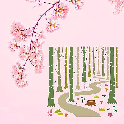 Plastic Reusable Drawing Painting Stencils Templates DIY-WH0172-428-1