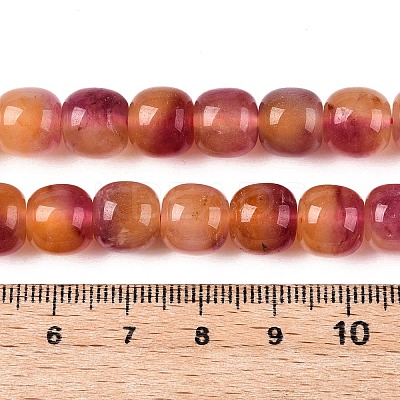 Dyed Natural White Jade Beads Strands G-T138-D09-1
