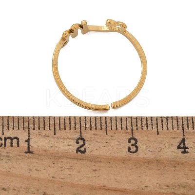 304 Stainless Steel Cuff Rings for Women RJEW-D285-01G-M-1