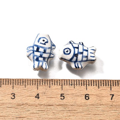 Handmade Porcelain Beads X-PORC-S002-04A-1