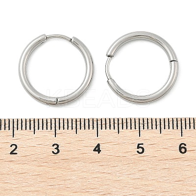 Tarnish Resistant 304 Stainless Steel Hoop Earrings EJEW-P177-P-09-1