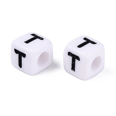 Opaque Acrylic Beads SACR-N020-04A-T-1