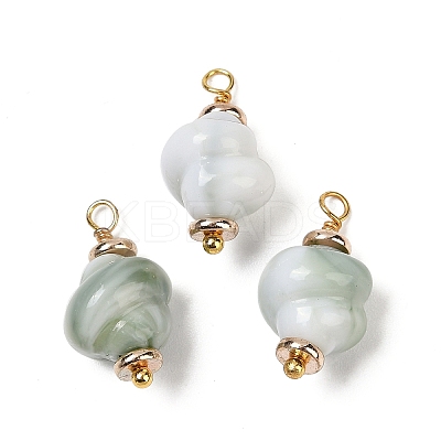Opaque Acrylic Pendants KK-K296-01G-01-1