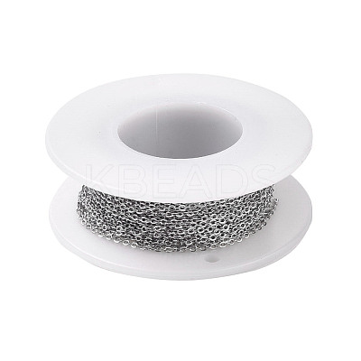 Tarnish Resistant 304 Stainless Steel Cable Chains CHS-H007-01P-1