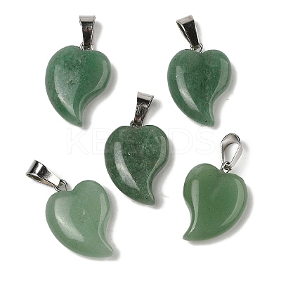Natural Green Aventurine Pendants G-B127-11P-05-1