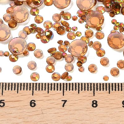 Electroplated Transparent Flat Back Resin Rhinestone Cabochons RESI-XCP0002-44E-1