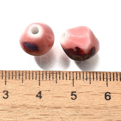 Vintage Style Glazed Ceramic Porcelain Beads PORC-H013-01-12-1
