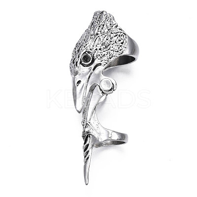 Eagle Armour Alloy Full Finger Ring RJEW-T009-24AS-1