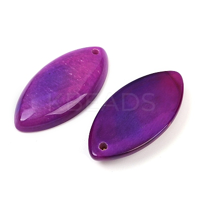 Dyed Natural Agate Pendants G-S349-24G-1