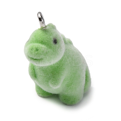 Flocky Resin Pendants LS-FIND-S001-08G-1