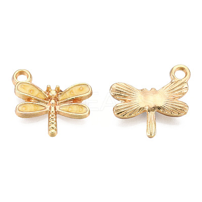 Light Gold Plated Alloy Charms ENAM-T009-02D-1