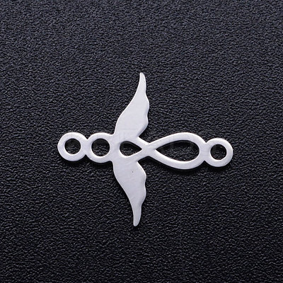 Tarnish Resistant 201 Stainless Steel 2-Loop Link Pendants STAS-Q201-JN332-1-1