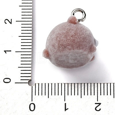 Flocky Animal Resin Pendants FIND-S001-05B-1