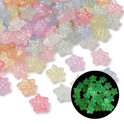 Luminous Transparent Acrylic Beads LACR-S001-07-1