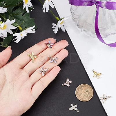 12Pcs 6 Colors Glass Pendants GLAA-NB0001-29-1
