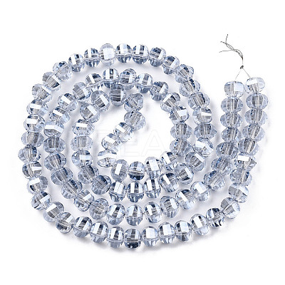 Electroplate Glass Beads Strands EGLA-Q094-A04-1