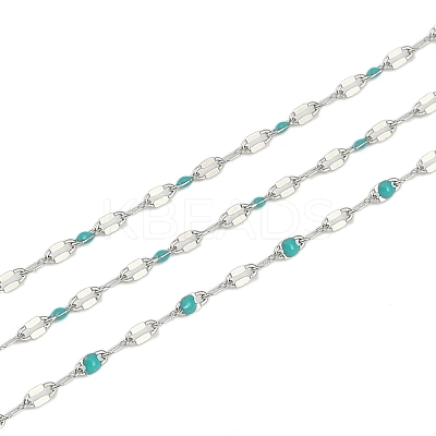 Brass Dapped Chains AJEW-Q153-02P-07-1