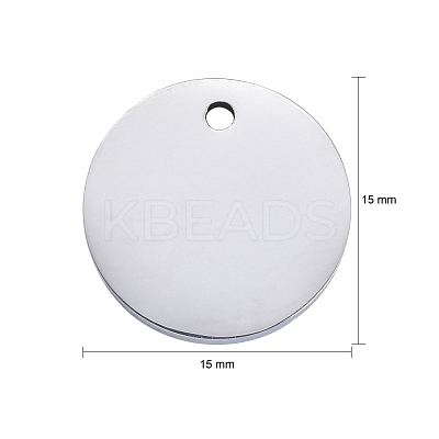 Tarnish Resistant 304 Stainless Steel Pendants STAS-I140-15C-S-1