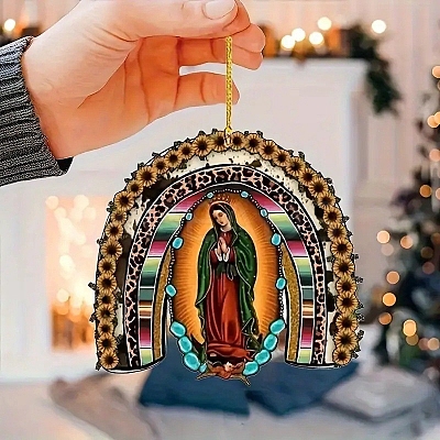 Acrylic Virgin Mary Hanging Ornaments PW-WGC7DE6-01-1