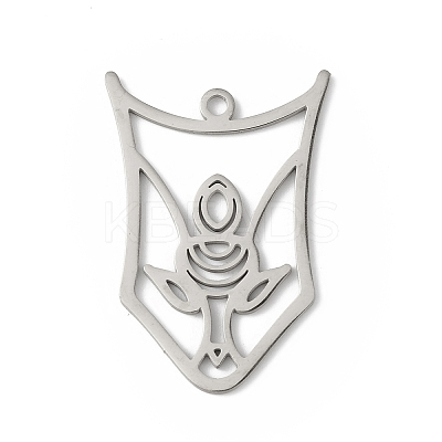 Non-Tarnish 201 Stainless Steel Pendants STAS-K250-02P-1
