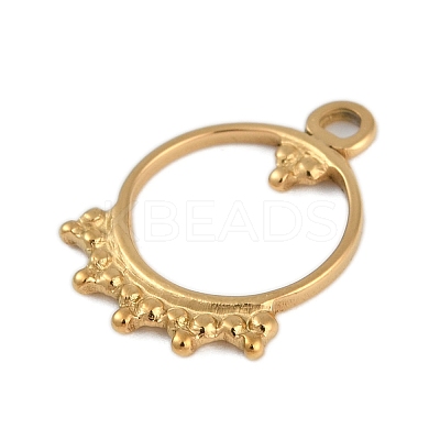 Ion Plating(IP) 304 Stainless Steel Charms STAS-U019-42G-1