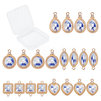 Porcelain Pendants KK-SC0001-66-1