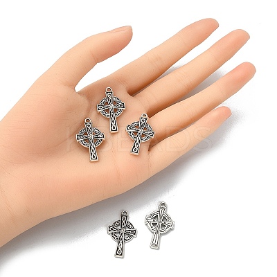 10Pcs Irish Tibetan Style Alloy Pendants PALLOY-YW0001-30-1