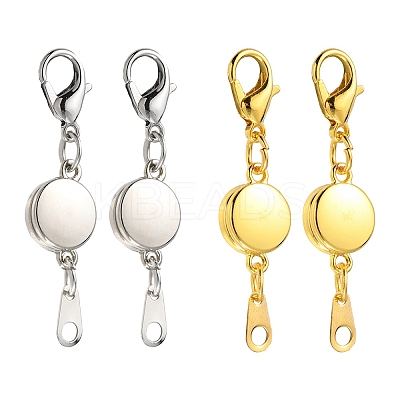 4 Sets 2 Colors Alloy Magnetic Clasps FIND-YWC0003-02-1