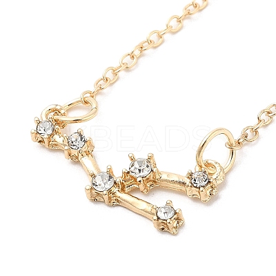 3Pcs Alloy Rhinestones Anklets LS-AJEW-S083-01G-12-1