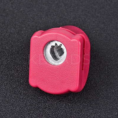 Random Single Color or Random Mixed Color Mini Plastic Craft Paper Punch Sets for Scrapbooking & Paper Crafts AJEW-L051-16-1
