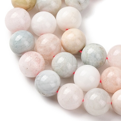 Natural Morganite Round Bead Strands G-I159-10mm-1