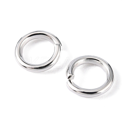90pcs Silver Color Plated Brass Open Jump Rings X-JRC6MM-S-1
