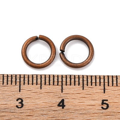 Brass Saw Cut Open Jump Rings KK-G514-01I-R-1
