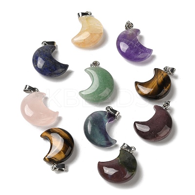 Natural Mixed Stone Pendants G-H035-01P-1