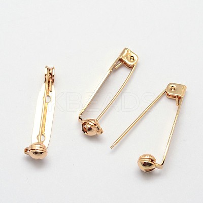 Grade AAA Brass Brooch Findings X-KK-O093-23-NR-1