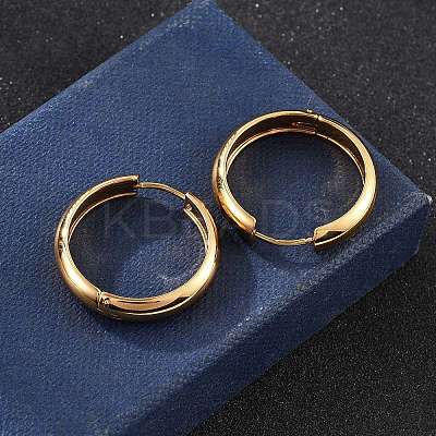 201 Stainless Steel Hoop Earrings LS-EJEW-P304-15A-G-1