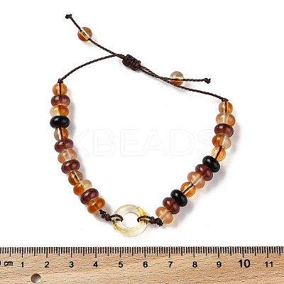 Glass Brainded Bead Bracelets BJEW-L701-01-1