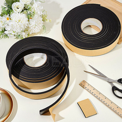 2 Rolls Strong Self Adhesive EVA Foam Tape for Doors and Windows AJEW-BC0009-89-1