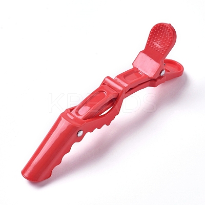 Plastic Alligator Hair Clips OHAR-WH0016-09A-1