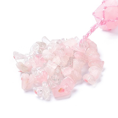 Natural Gemstone Big Pendant Decorations HJEW-F012-02B-1