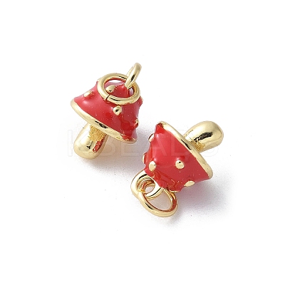 Brass Enamel Pendants KK-D336-05G-03-1