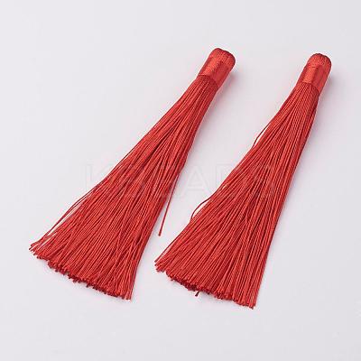 Nylon Tassels Big Pendant Decorations HJEW-G010-B01-1