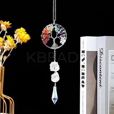 Hanging Crystal Prism for Ceiling Chandelier PW-WG95526-01-1
