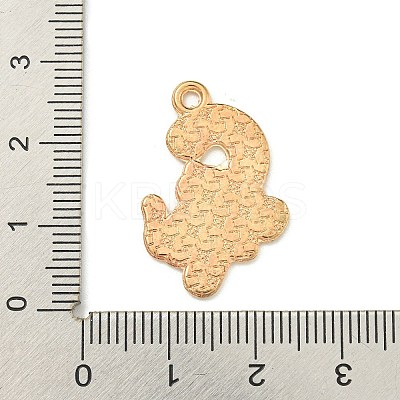 Christmas Kitten Alloy Enamel Pendants ENAM-I060-02E-1